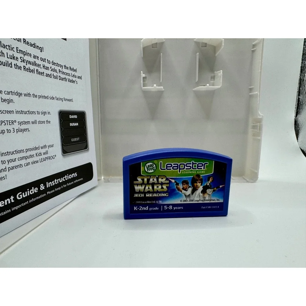 LeapFrog Leapster Star Wars Jedi Reading Game K-2nd Grade 5-8 yrs Cartridge Case